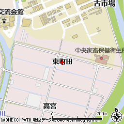 岐阜県岐阜市古市場（東町田）周辺の地図
