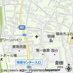 神奈川県厚木市金田813-3周辺の地図