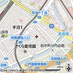 中日会話学院横浜校周辺の地図