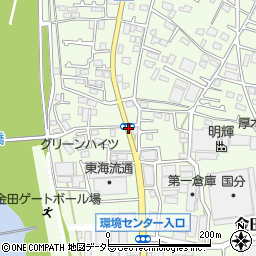 金田下宿周辺の地図