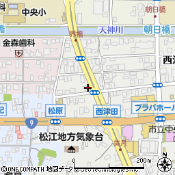 山陰合同銀行西津田 ＡＴＭ周辺の地図