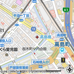 神奈川県横浜市西区平沼1丁目4周辺の地図