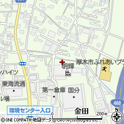 神奈川県厚木市金田804周辺の地図