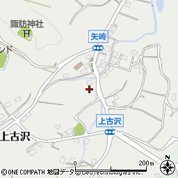 神奈川県厚木市上古沢741周辺の地図