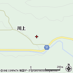 鳥取県東伯郡湯梨浜町川上825周辺の地図