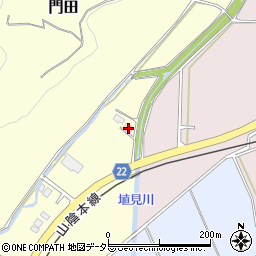 鳥取県東伯郡湯梨浜町門田1238-3周辺の地図