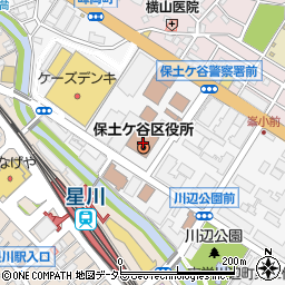 神奈川県横浜市保土ケ谷区周辺の地図