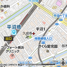 神奈川県横浜市西区平沼1丁目23周辺の地図