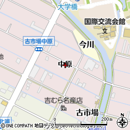 岐阜県岐阜市古市場中原周辺の地図