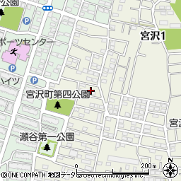 神奈川県横浜市瀬谷区宮沢1丁目36周辺の地図