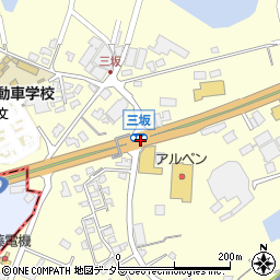 三坂周辺の地図