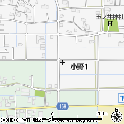 岐阜県岐阜市小野1丁目58周辺の地図