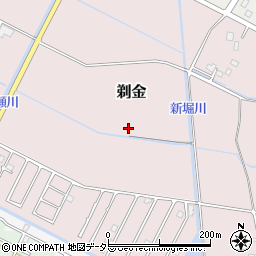 千葉県白子町（長生郡）剃金周辺の地図