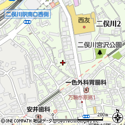 公文式二俣川教室周辺の地図