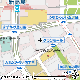 横浜アイマークプレイス（北駐車場）周辺の地図