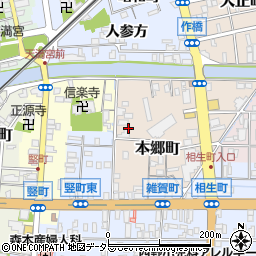島根県松江市本郷町周辺の地図
