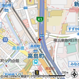 【！】高島歩道橋（交通時注意箇所）周辺の地図