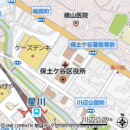 横浜市消防局周辺の地図