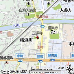 正源寺周辺の地図