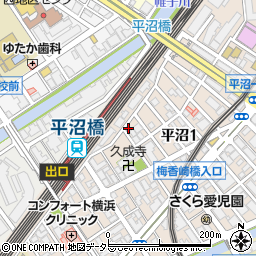 ドム横浜周辺の地図