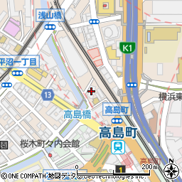東京電力横浜支社別館周辺の地図