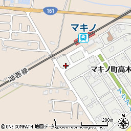 業平そば マキノ駅前店周辺の地図