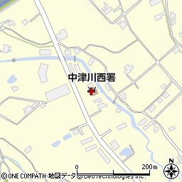 中津川市消防本部西消防署周辺の地図