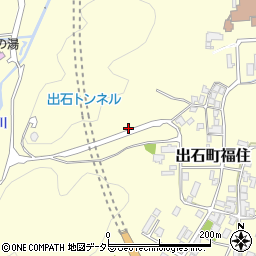兵庫県豊岡市出石町福住周辺の地図