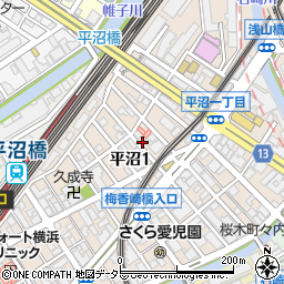 リパーク横浜平沼１丁目第７駐車場周辺の地図
