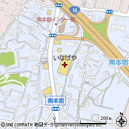 いなげや横浜南本宿店周辺の地図
