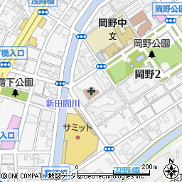 横浜市役所　環境創造局　岡野公園周辺の地図