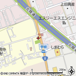 滋賀県長浜市高月町宇根58周辺の地図