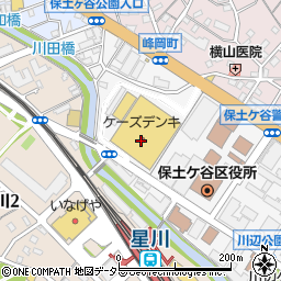 ケーズデンキ星川店周辺の地図