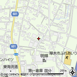 神奈川県厚木市金田407-2周辺の地図