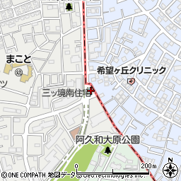 神奈川県横浜市瀬谷区三ツ境76周辺の地図