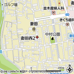 神奈川県厚木市妻田西周辺の地図