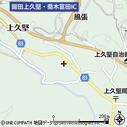 長野県飯田市上久堅7615周辺の地図