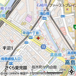 ブックオフ横浜平沼店周辺の地図
