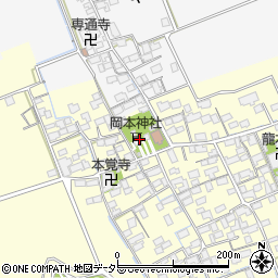 岡本神社(小谷丁野観音堂)周辺の地図