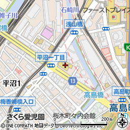 ガスト横浜平沼店周辺の地図