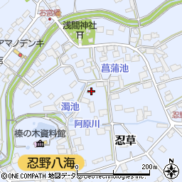 並松荘周辺の地図