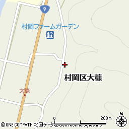 兵庫県美方郡香美町村岡区大糠40周辺の地図