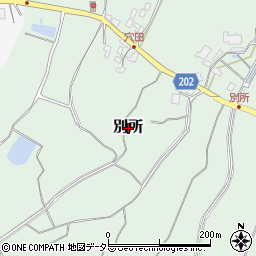 鳥取県倉吉市別所周辺の地図
