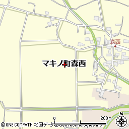滋賀県高島市マキノ町森西周辺の地図