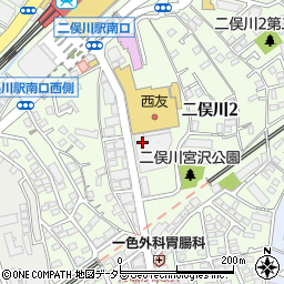二俣川どうぶつ病院周辺の地図