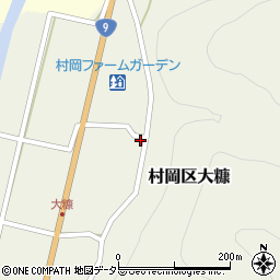 兵庫県美方郡香美町村岡区大糠43周辺の地図