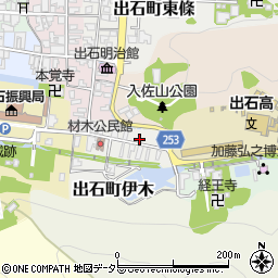 兵庫県豊岡市出石町材木37周辺の地図