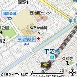 水道レスキュー横浜市西区岡野営業所周辺の地図