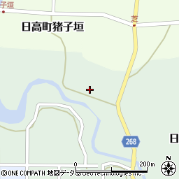 兵庫県豊岡市日高町荒川254-2周辺の地図
