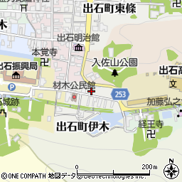 兵庫県豊岡市出石町材木43周辺の地図